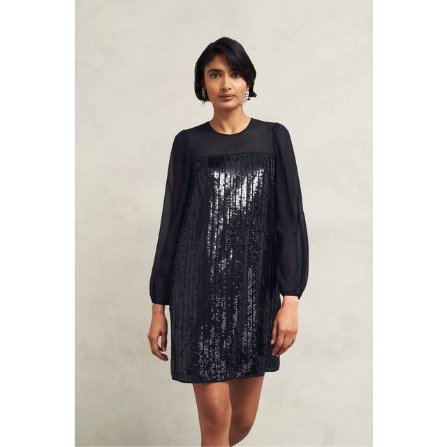 Hobbs Zariah Sequin Dress, Hobbs Black