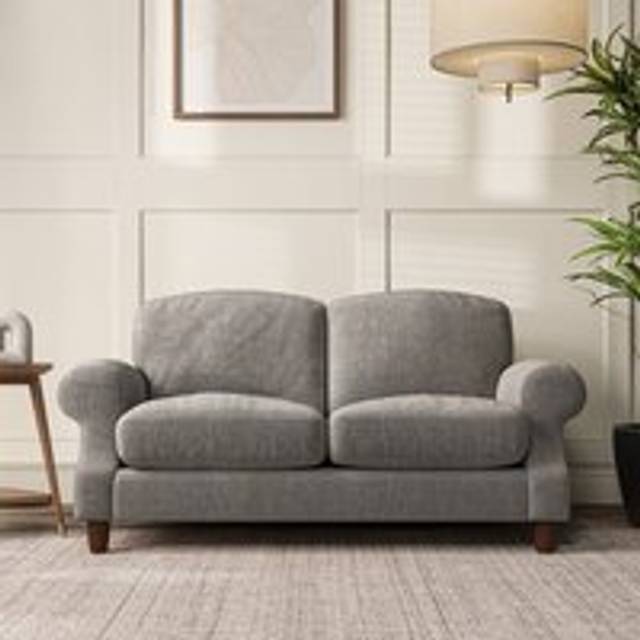 Ashford Large 2 Seater Sofa - Tonal Plush Chenille Grey