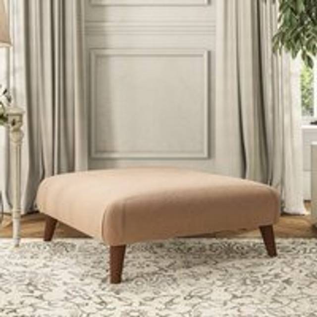 Evelyn Footstool - House Velvet Taupe