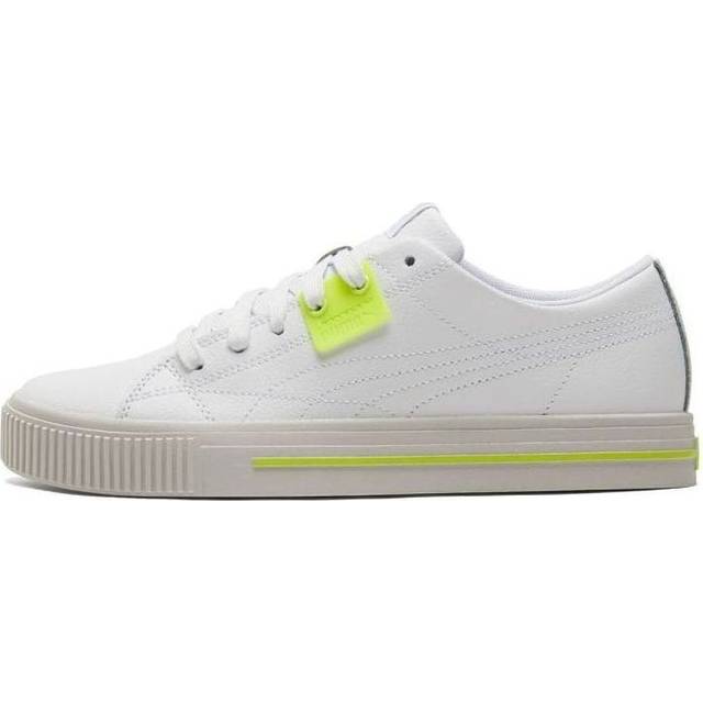PUMA Ever Low Top Casual Skate Shoes White Yellow Unisex 'White Yellow Gray' 383029-04 - White/Yellow/Gray - 6