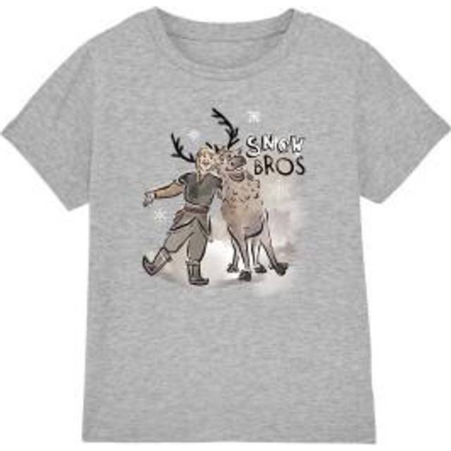 (3-4 Years, Sport Heather) Frozen Childrens/Kids Snow Bros Kristoff Sven T-Shirt