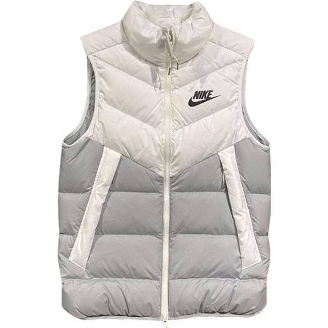 Nike Windproof Warm Stand Collar Down Vest 'White Grey' DV0757-100 - white/multi-color