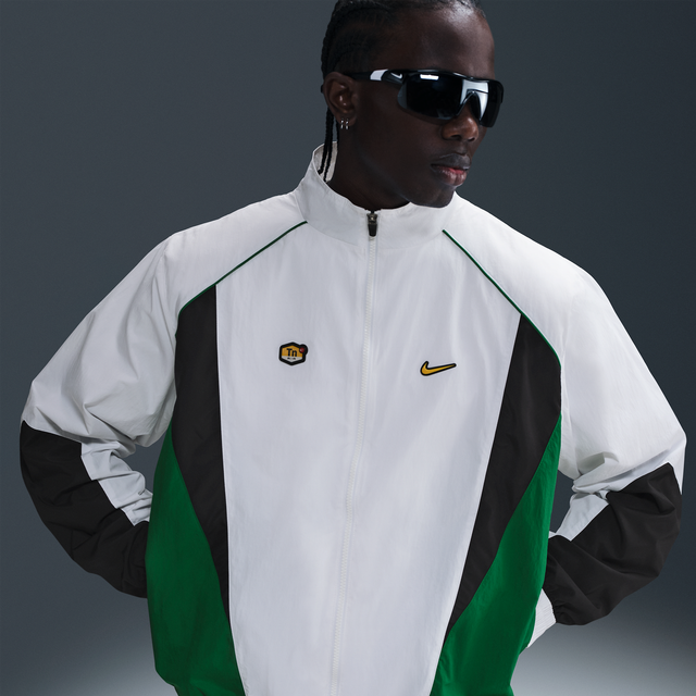 Nike Sportswear Men's Woven Track Jacket - White - Nylon - XXL