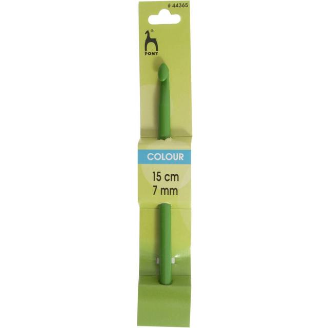 Pony Classic Plastic Coloured Crochet Hook - Green - 7.0mm (UK 2)