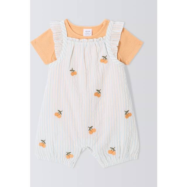 John Lewis Baby Oranges Romper and T-Shirt Set, Multi