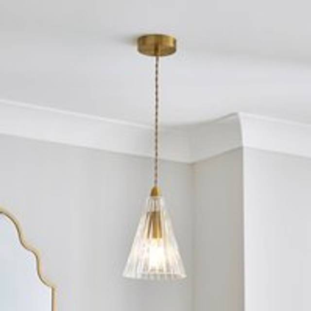 Angie Art Deco Pendant Light - Gold