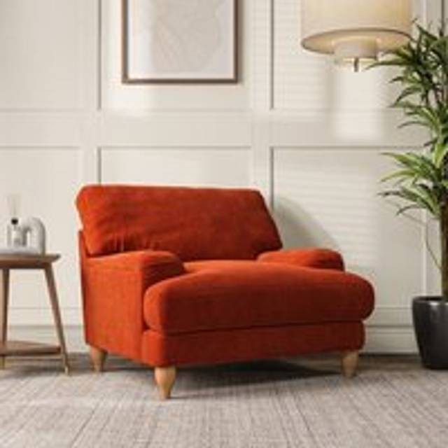 Darwin Armchair - Luxury Velvet Orange Umber