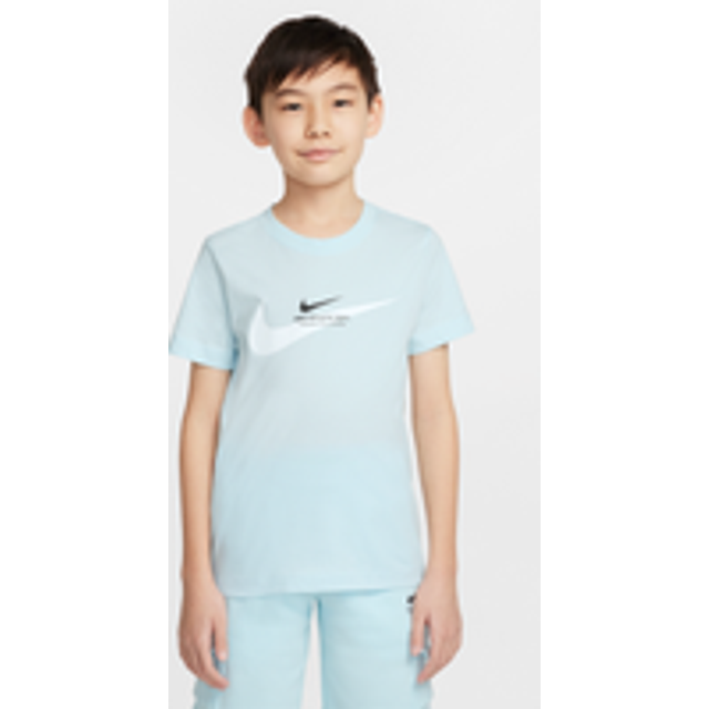 Nike Sportswear Older Kids' (Boys') T-Shirt - Blue - Cotton - M