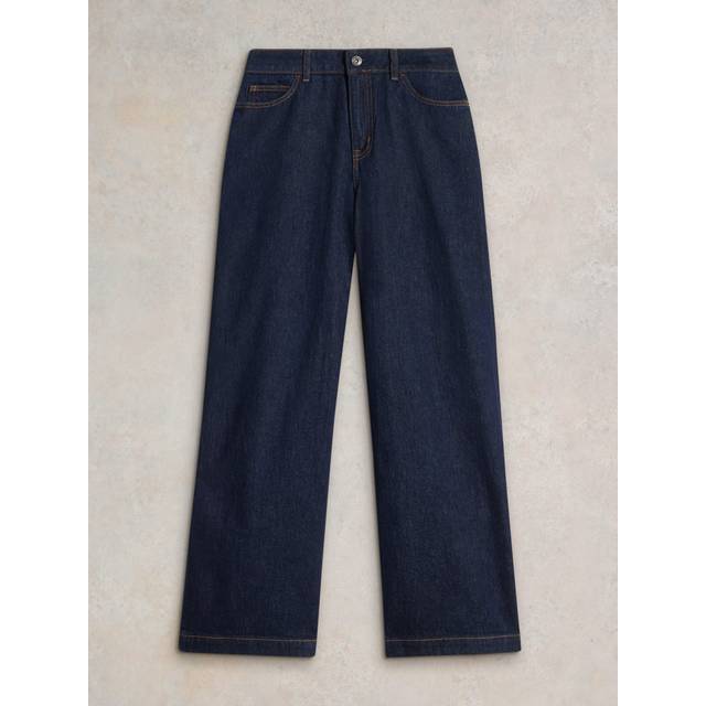 White Stuff Ayla Organic Cotton Rich Wide Leg Jeans, Indigo
