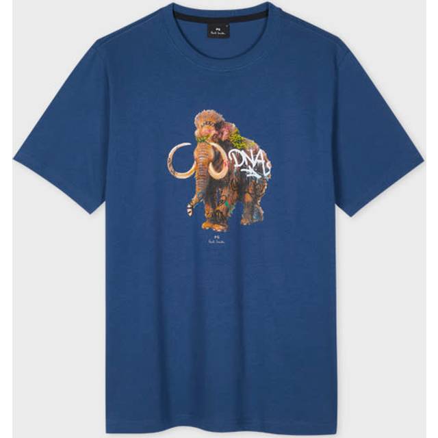 Paul Smith Mammoth Graphic Pure Organic Cotton T-Shirt, Blue