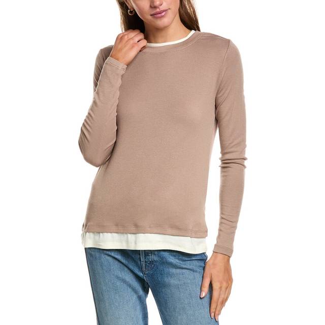 Three Dots Veronica Layered T-Shirt