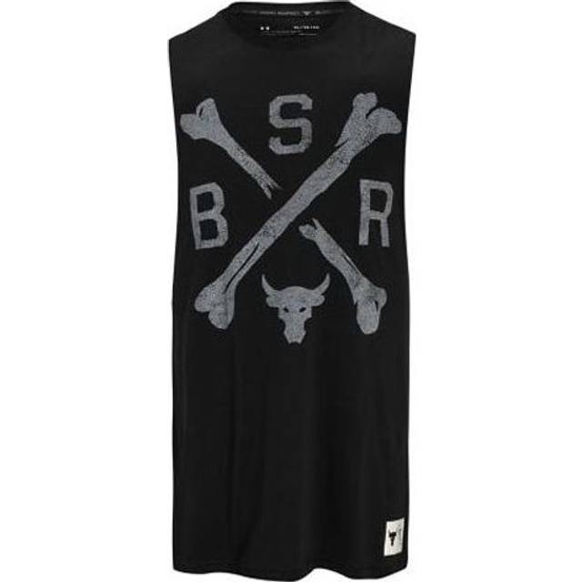 Under Armour Project Rock Training Sports Tank Top Men Tops Black 1360741-001 XXL