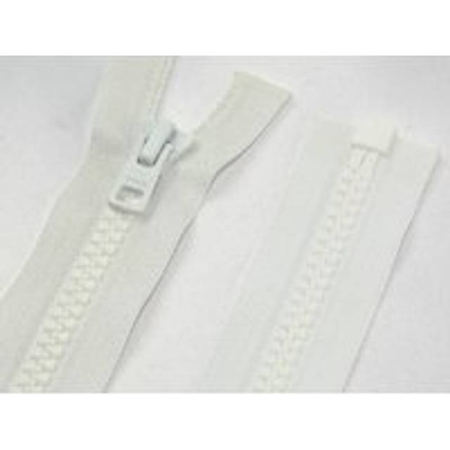 YKK Vislon Chunky Open End Zips White