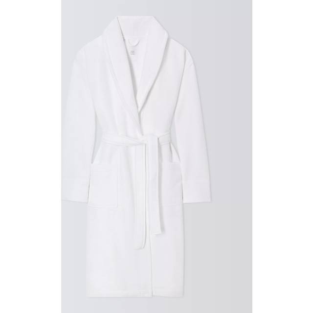 John Lewis Spa Waffle Dressing Gown, White