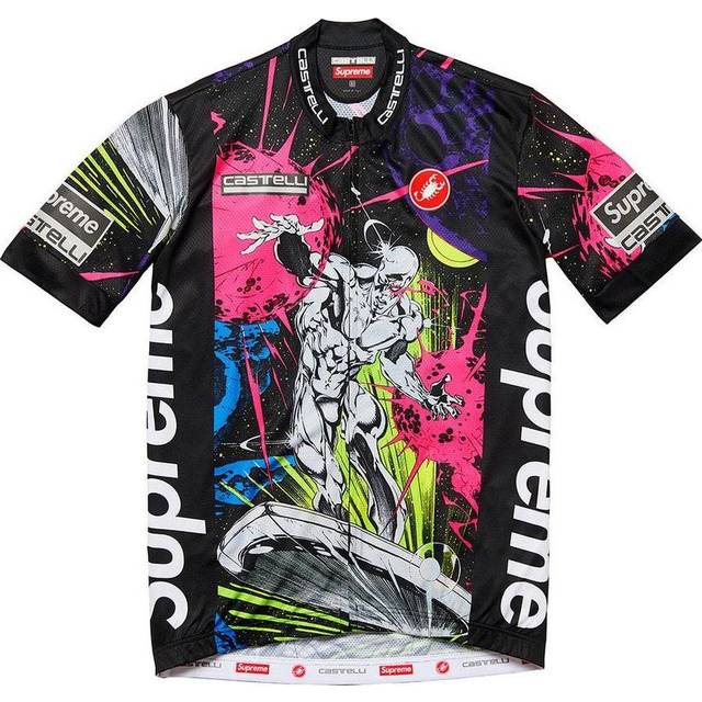 Supreme SS22 Week 14 x Castelli Silver Surfer Cycling Jersey Tee - DefaultColor - L