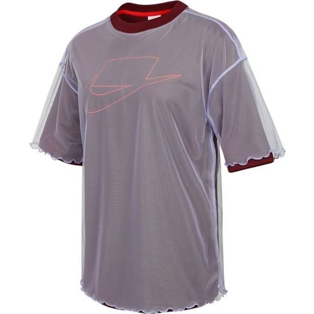 (WMNS) Nike As Sportswear Tulle Shortsleeve Tee Purple DD4530-580