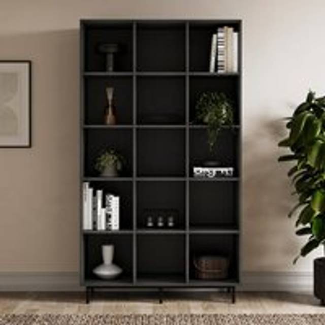 Fulton Tall Open Sideboard - Black