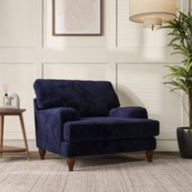 Darwin Armchair - Luxury Chenille Luxe Navy