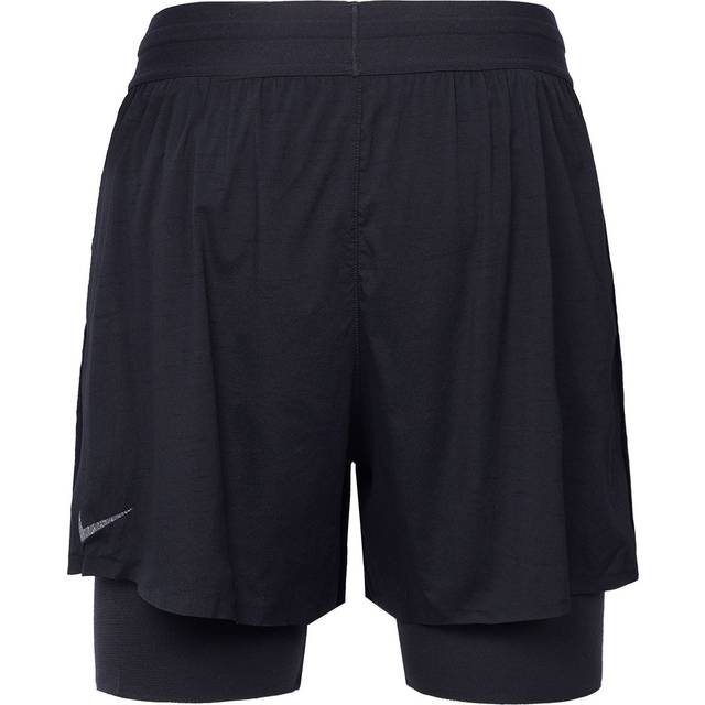 Nike Yoga Solid Color Lacing Breathable Casual Sports Shorts Black DN1521-010 - MULTI-COLOR