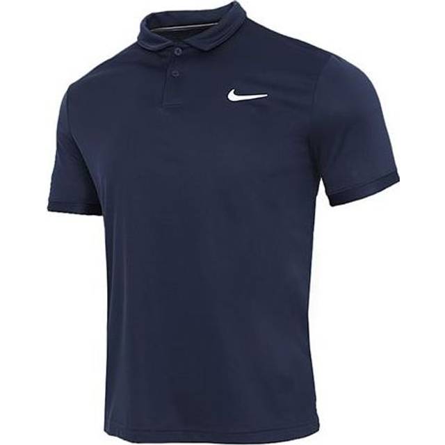 Nike Court Dri-fit Victory Casual Sports Tennis lapel Short Sleeve Polo Shirt Navy Blue CW6851-451 - M