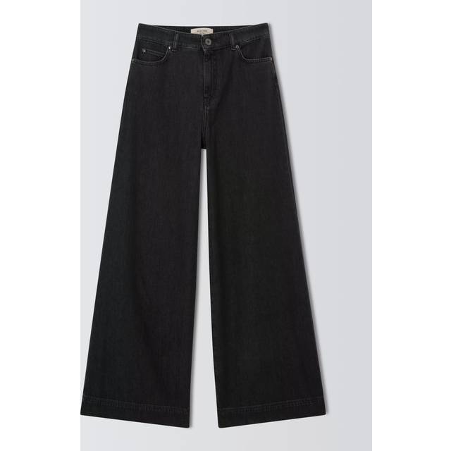 MAX MARA WEEKEND VEGA BLACK WIDE LEG JEANS