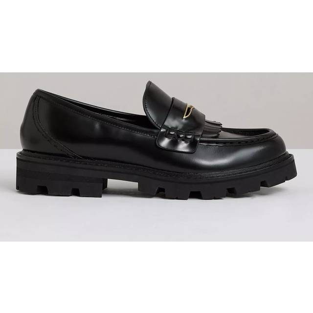 Reiss Lianna Leather Chunky Loafers