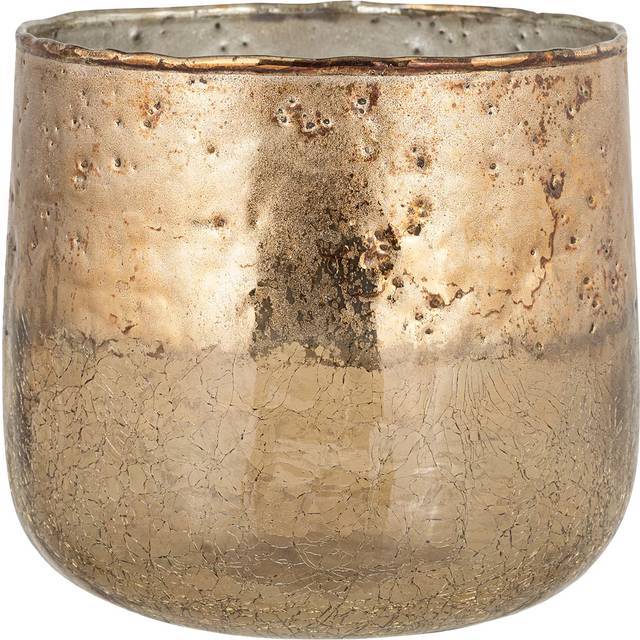 nkuku Konara Glass Tealight Holder | Candles Holders & Lanterns | Copper Smoke | Small