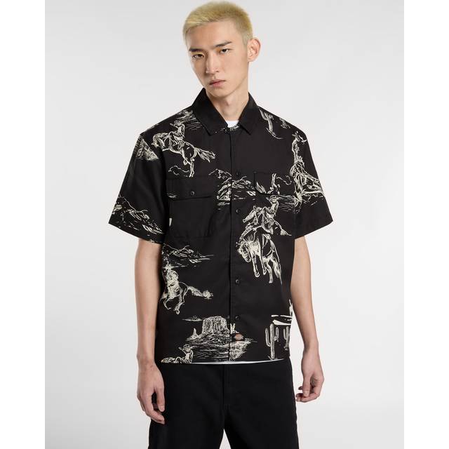 Dickies Regular Fit Savage Work Shirt, Black