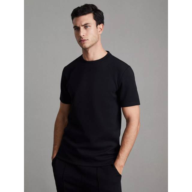 Reiss Bradley Short Sleeve Interlock Crew T-Shirt