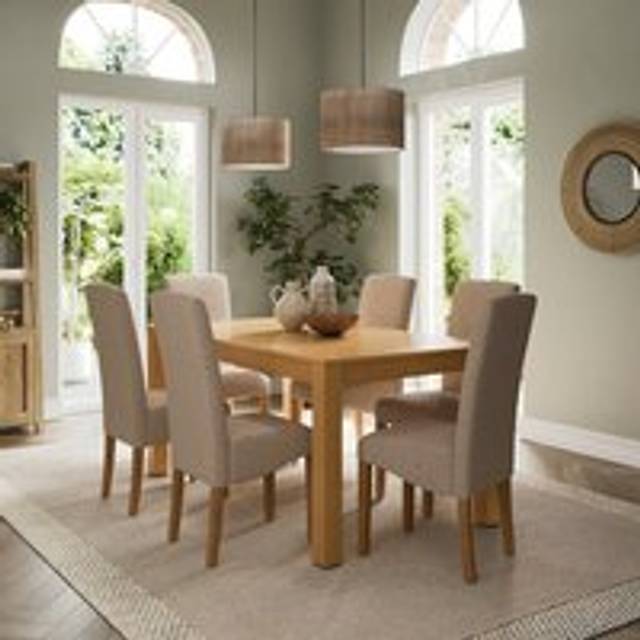 Harlington 8-10 Seater Extendable Dining Table, Oak