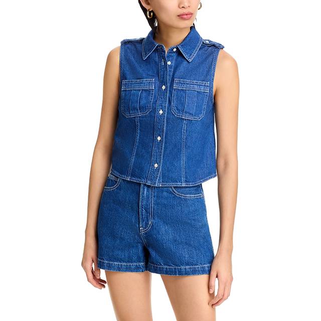 The Major Sleeveless Denim Shirt - REGULATION - Medium