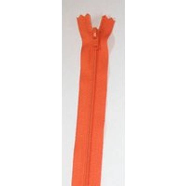 Ykk nylon closed end dress zip - orange