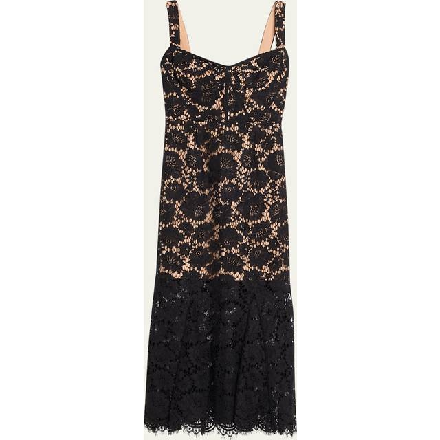 Lace midi dress - SELF PORTRAIT - gender_Woman - Black (10)