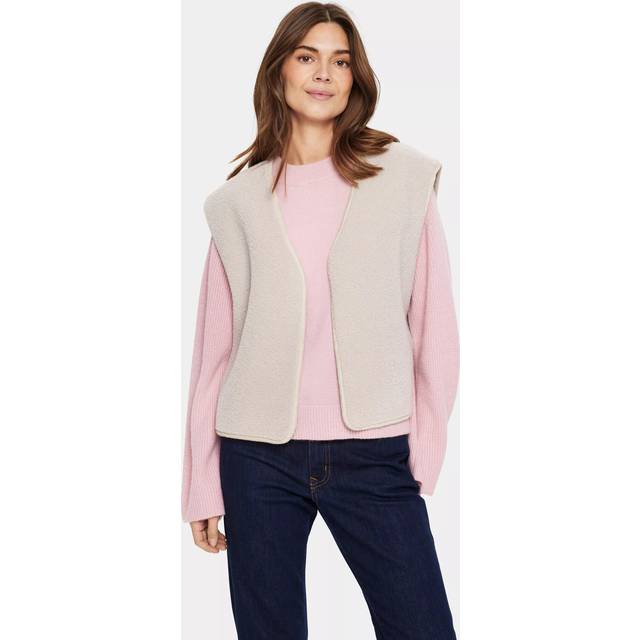 Saint Tropez Icaria Teddy Gilet, Creme