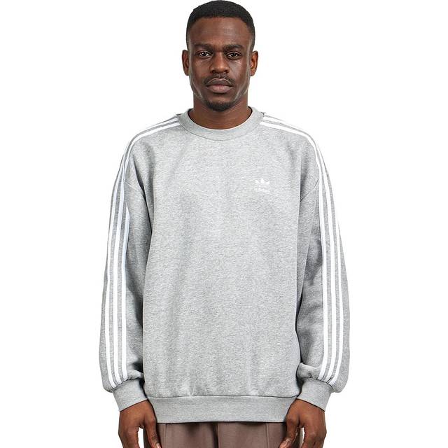 adidas Originals Mens Oversized Crew Sweat - Grey, Medium Grey Heather, Size Xl, Men - XL