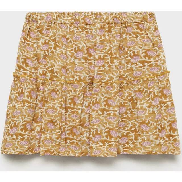 Short flared skirt ochre - Kids - 13-14 years - MANGO KIDS - Ochre