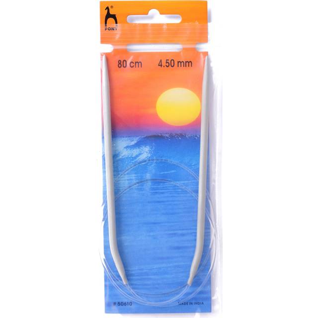 Pony Classic 80cm Fixed Circular Knitting Needles - 4.50mm (P50610)4