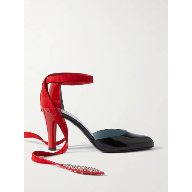 Valentino Garavani Women's Foliefoliage Leather Pumps in Black | Size 39 | WS0LT5UTMJT0 (39)