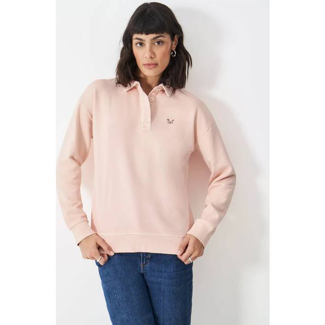 Crew Clothing Pigment Dyed Rugby Sweatshirt