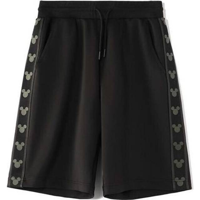 Li-Ning x Disney Graphic Striped Shorts 'Black' AKSR531-5 - Black/Grey