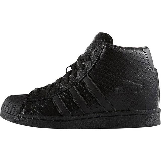 (WMNS) adidas originals Superstar Up Non-slip Wear-Resistant High-Heeled Sneakers Black S76404