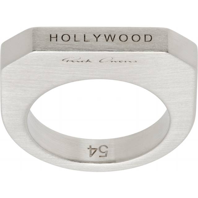 Rick Owens Silver Hollywood Hollywood Ring - 128 PALLADIO - FR 58