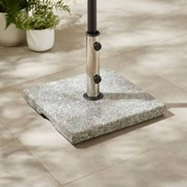 Square Granite Parasol Base, 25kg - Multicolor