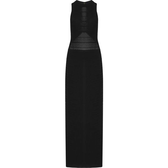 Balmain, Klänning, Dam, M, Figursydd klänning - black (M)