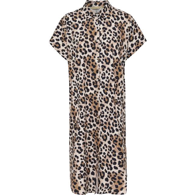 Women's dress CULTURE Moana Abigail Kaftan - Marron