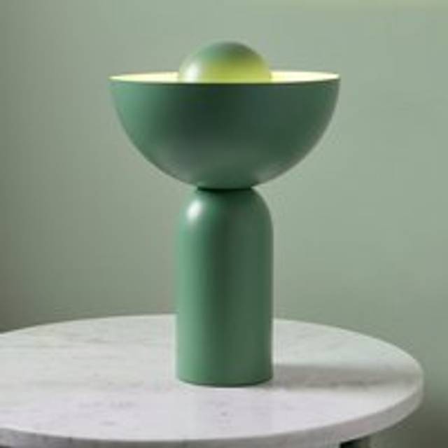 Elements Levi Uplight Table Lamp - Green