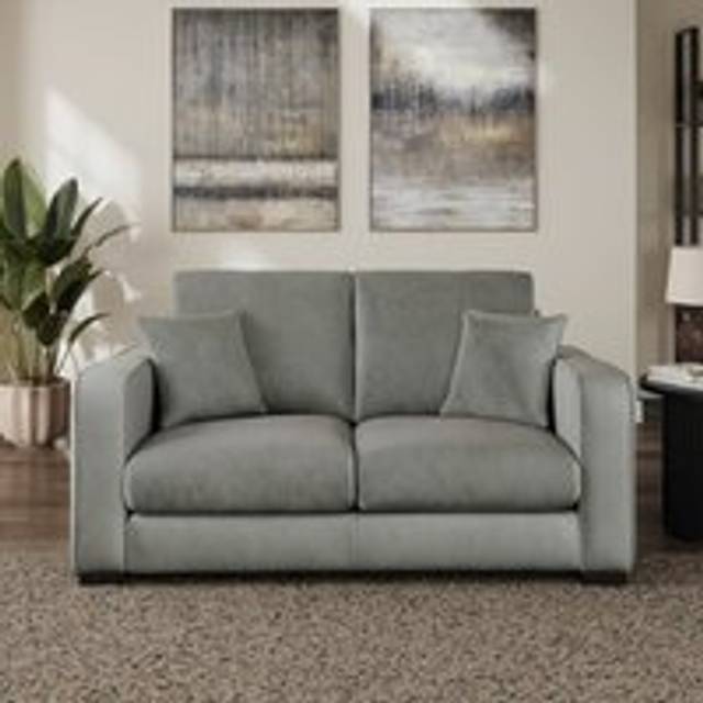 Carson Vintage Velvet 2 Seater Sofa - Vintage Dove Grey