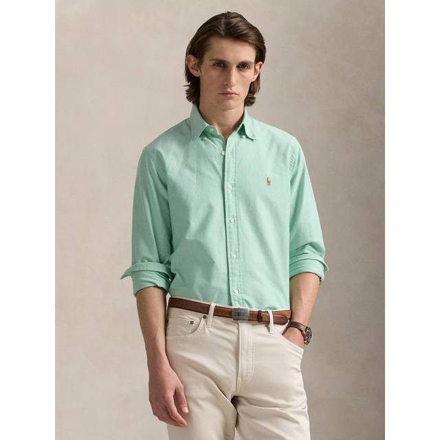 Polo Ralph Lauren Cotton Regular Fit Oxford Shirt, Summer Emerald