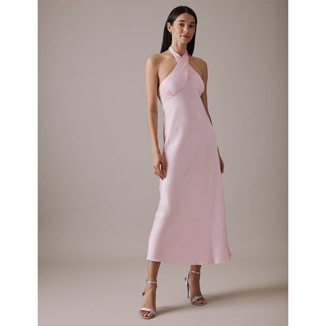 Nobody's Child Novie Halter Neck Midi Bridesmaid Dress