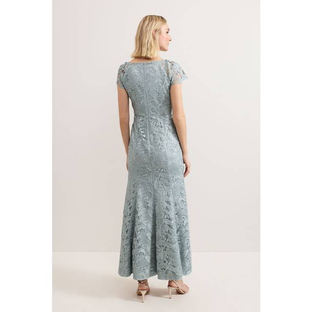 Phase Eight Phia Tux Lace Dress, Eau De Nil